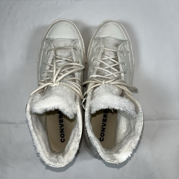 Converse Chuck Taylor All Star Sz 8 Street Warmer Ripple High Top White 562423C - Picture 6 of 16